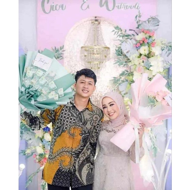 Maura Couple - Sania Ruffle Batik Couple Ori Ndoro Jowi Garansi Termurah Shopee - BATIK SOLO