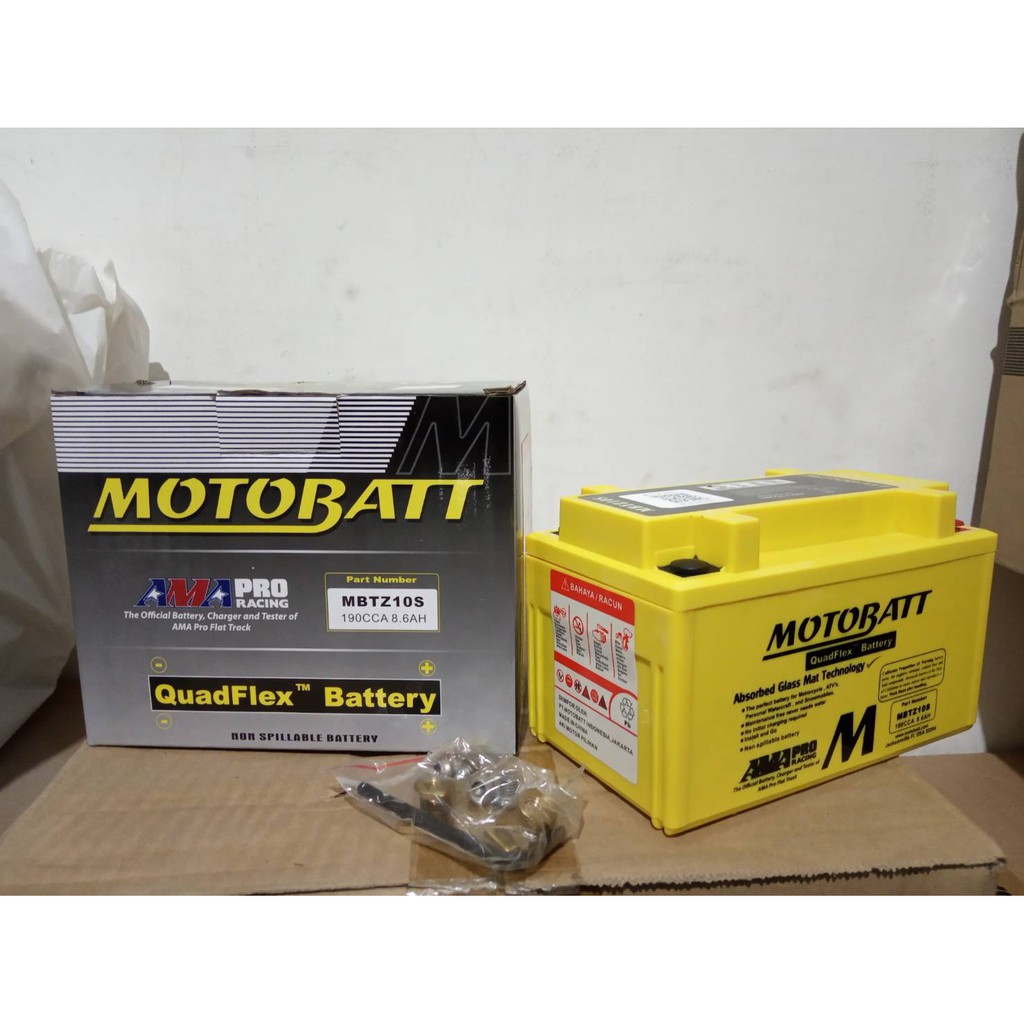 Aki Motor Yamaha R1 / R6 MBTZ10S Motobatt Aki Kering Quadflex