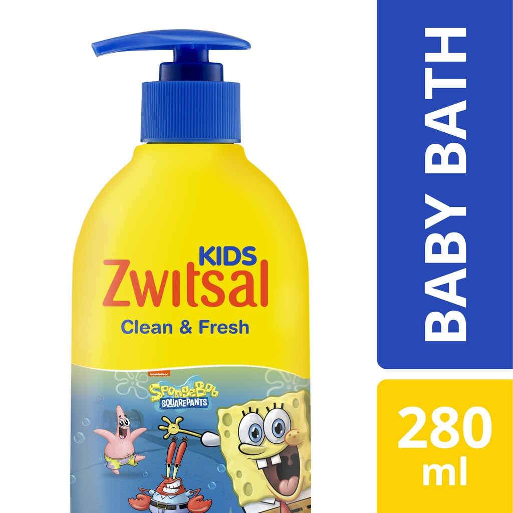 ★ BB ★  Zwitsal Kids Bubble Bath Blue Clean &amp; Fresh 280 ml