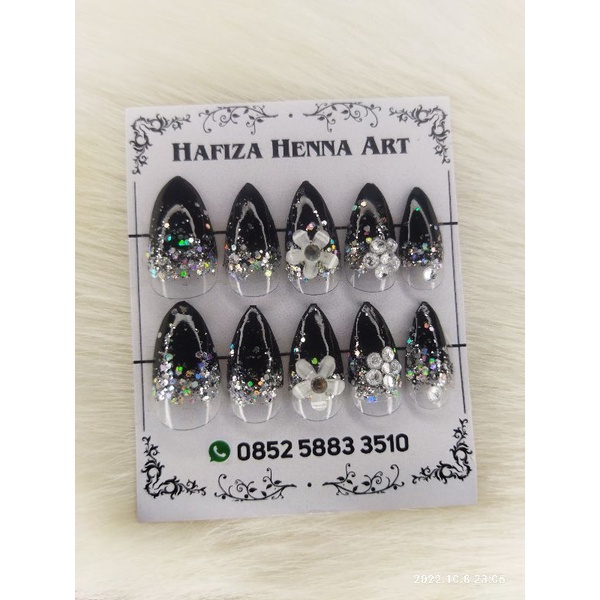 Alas kertas tebal nail art bisa riques nama minim order 28 pcs