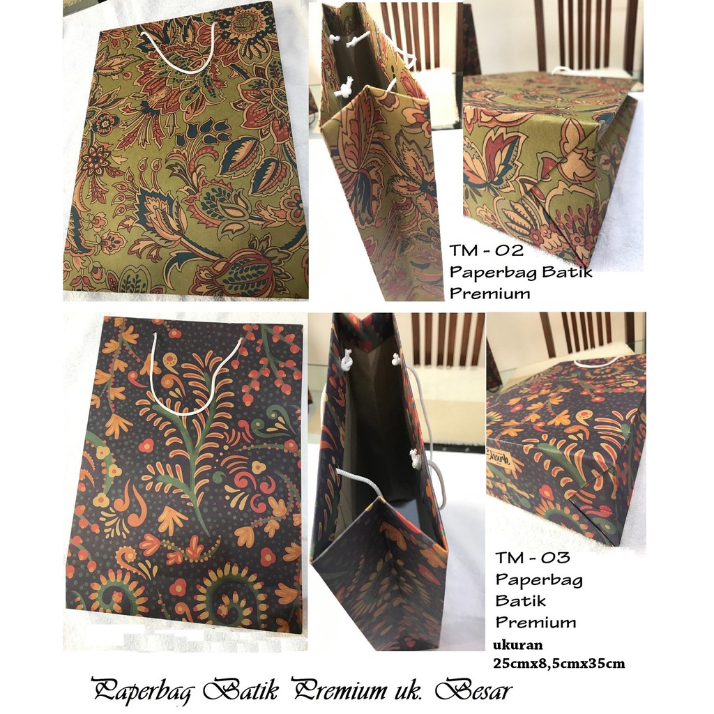 

Paper Bag Batik Premium Souvenir Besar Goodie Bag Tas Kertas Ulang Tahun Mix