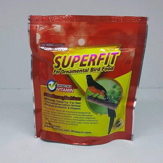 Superfit Red Pakan Murai extra jangkrik Pakan burung murai dll