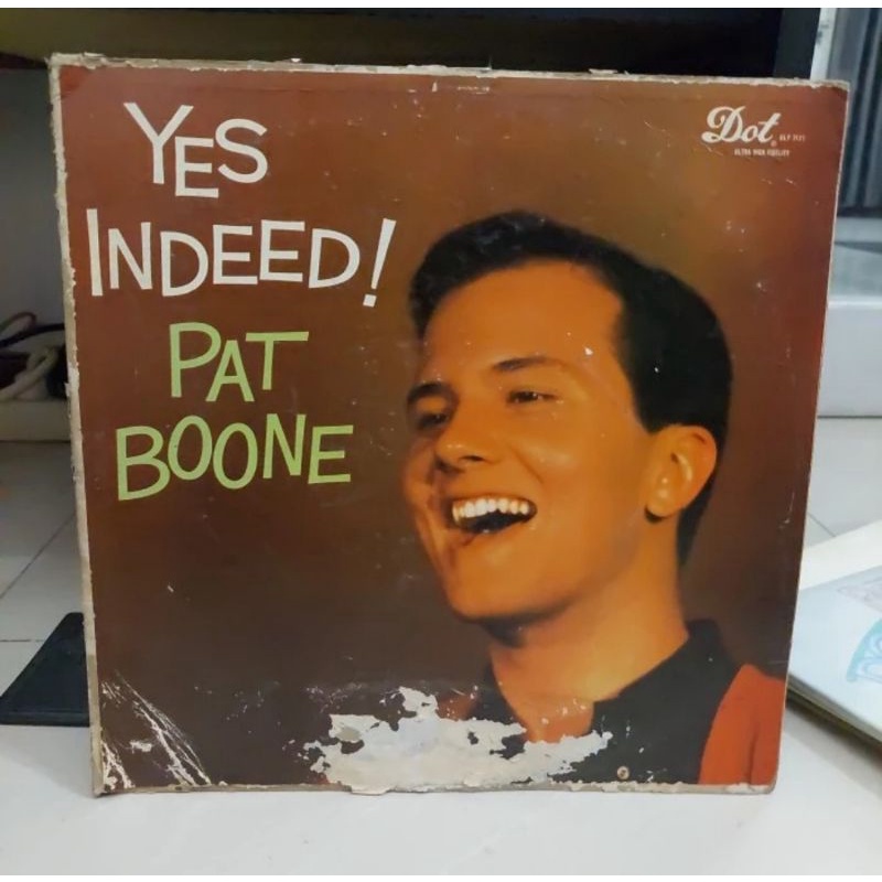 Vinyl Piringan Hitam 12&quot; Pat Boone Album Yes Indeed!