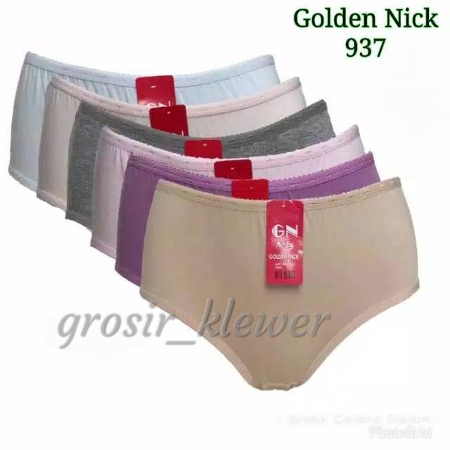 6 pics Celana dalam wanita golden nick 937 //celana dalam golden nick grosir isi 6 pics