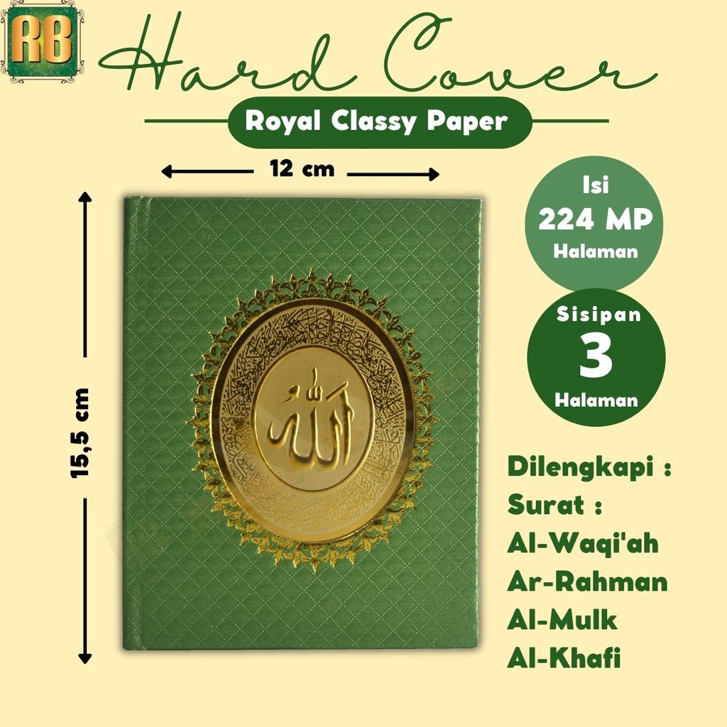 Ceatak Buku Yasin isi 224 MP Cover RCP Piramid Hard cover buku tahlil, buku yasin dan tahlil murah, 