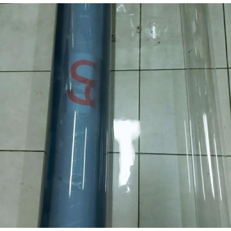 PVC sheet Curtain Lembaran Tebal 1mm ukuran 100cm x 120cm