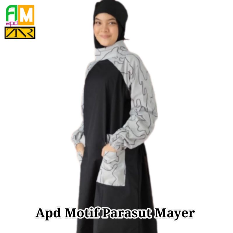 Apd medis Surgical Gown Motif Parasut | APD Gown Medis | Gown Medis Waterproof | Gown APD Motif Jaga
