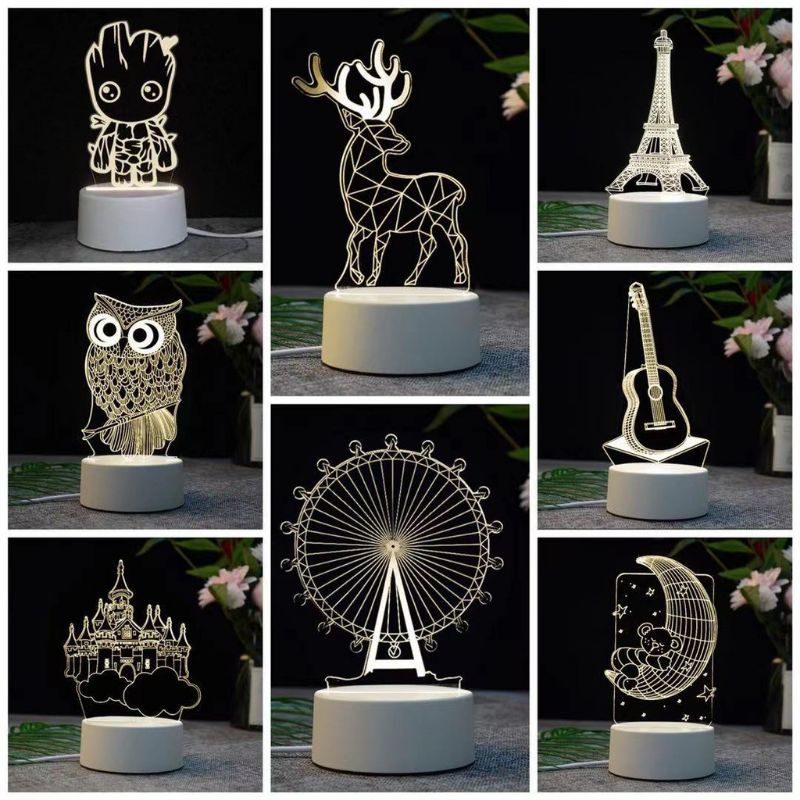 Jual Lampu 3D / Lampu Hias / Lampu Akrilik / Lampu Tidur | Shopee Indonesia
