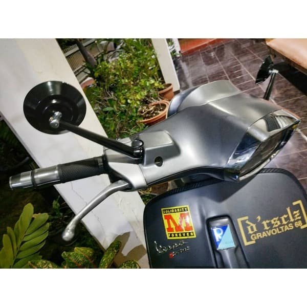 SPION CLASSIC RETRO BULAT CNC ALUMINIUM UNIVERSAL WUMING AKSESORIS SPAREPART MOTOR VESPA ORIGINAL