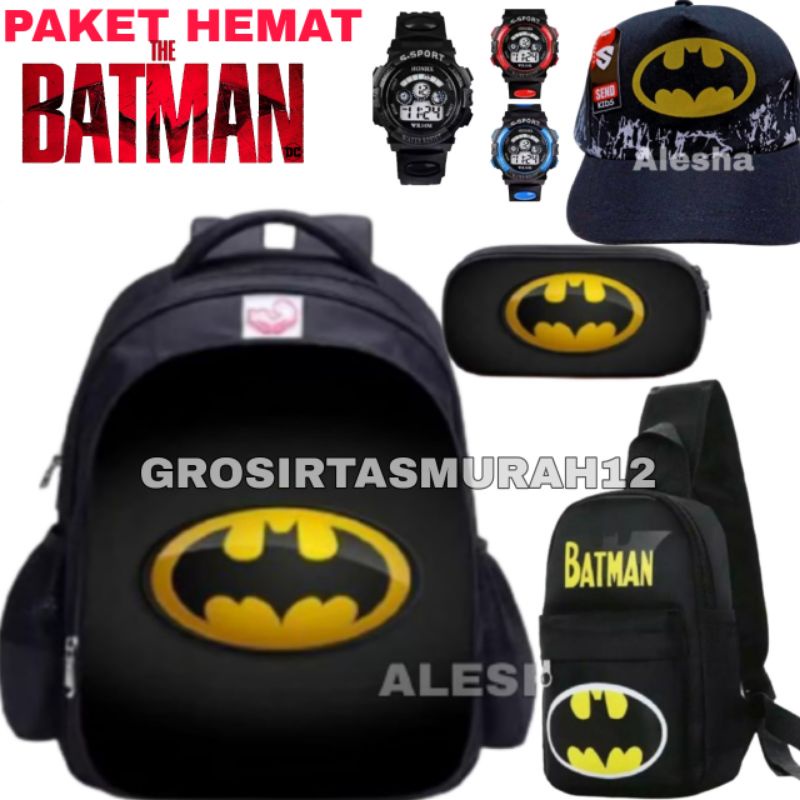 Tas anak ransel karakter  gratis waistbag topi bordir jam tangan tempat pinsil - tas anak Tas anak laki laki