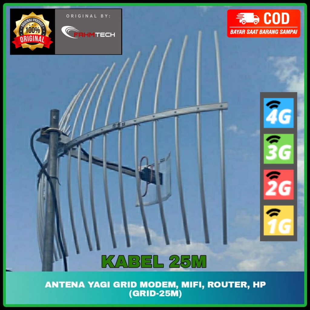 ANTENA YAGI GRID MODEM, MIFI, ROUTER, HP - FAHM TECH (GRID-25M)