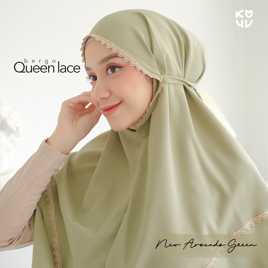 Koyu Hijab Instan Bergo Queen Lace