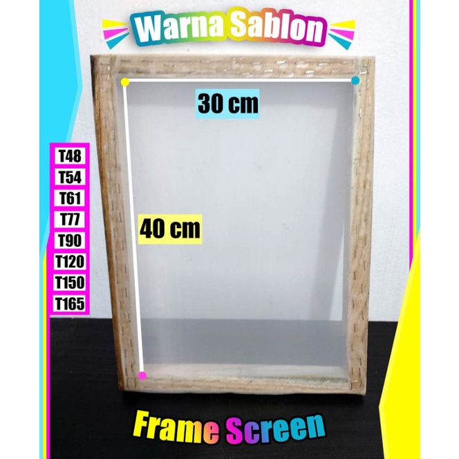 Frame screen sablon 30 x 40