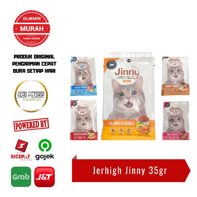 Jerhigh Jinny Cat Stick 35 Gram - Snack Kucing Jerhigh