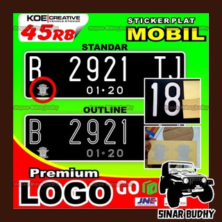 Cutting Sticker Stiker Custom Plat Nomor Mobil Murah Berkualitas