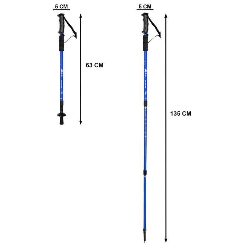 Trekking Pole  Tongkat Hiking Gunung Alumunium Alloy Anti Shock 135 CM