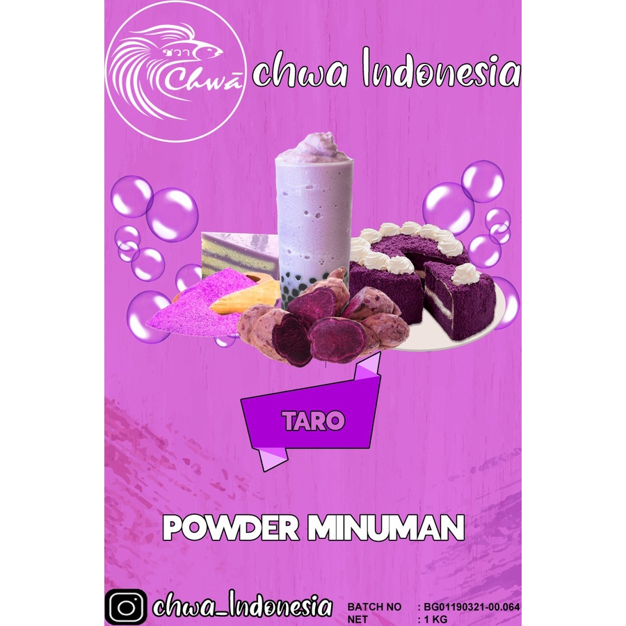 

Chwa Powder Taro / Bubuk Minuman Rasa Taro