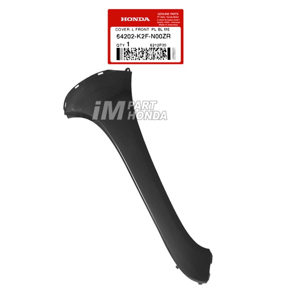 64202-K2F-N00ZR Cover Sayap Kiri Scoopy eSP K2F 2020 - 2024 Hitam Abu Abu