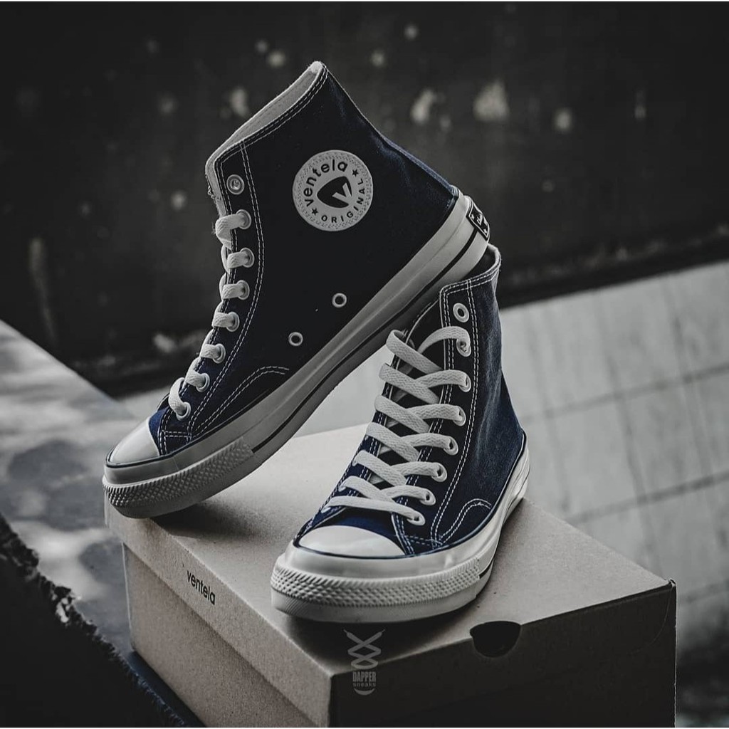 Ventela 70s high white navy