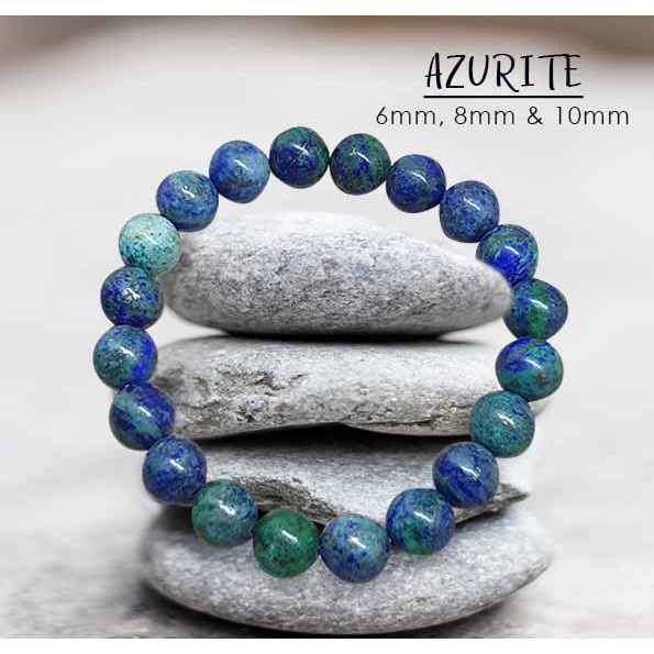 Azurite Stone Crystal Healing Bracelet