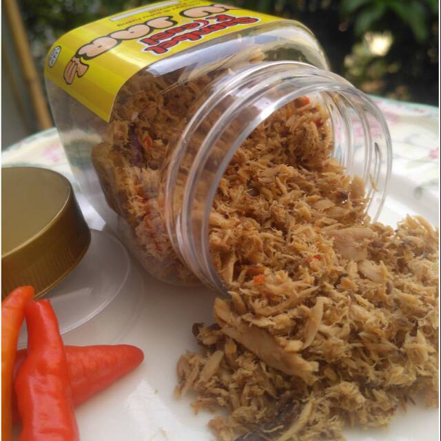 

Tongkol pedas abon tongkol orak arik tongkol ukuran 200gr (ukuran toples)