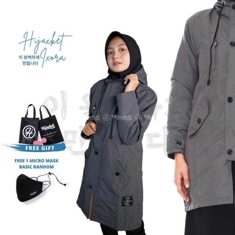 ❤ HIJACKET® IXORA ORIGINAL | JAKET HIJABER | JAKET MUSLIMAH WATERPROOF