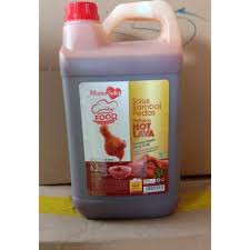 

Mamasuka Delisaos Hot Lava Saus Sambal Pedas 6.2 kilo khusus gojek & grab