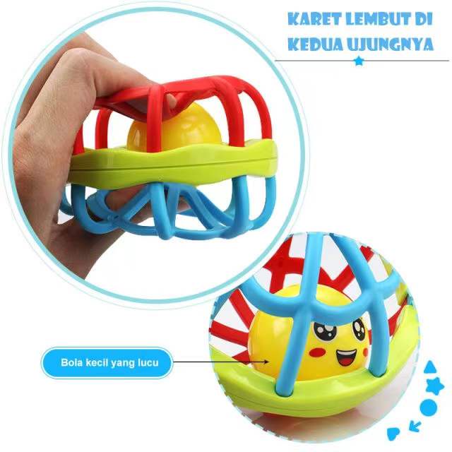 Mainan Anak Kerincingan / Baby Teether Rattle / mainan gigitan bayi BPA FREE