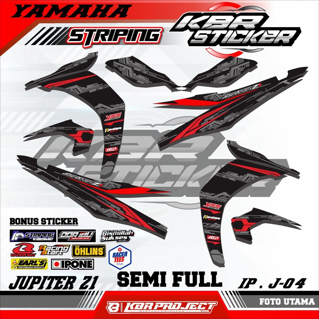 JUPITER Z1 (cod) stiker motor - striping jupiter z1 - motor yamaha - motor – Racing.04