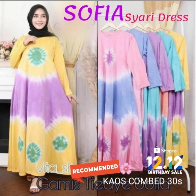 (Promo) Gamis Linea Gamis kaos Super Mayung Bahan Kaos Combed Motif Kekinian
