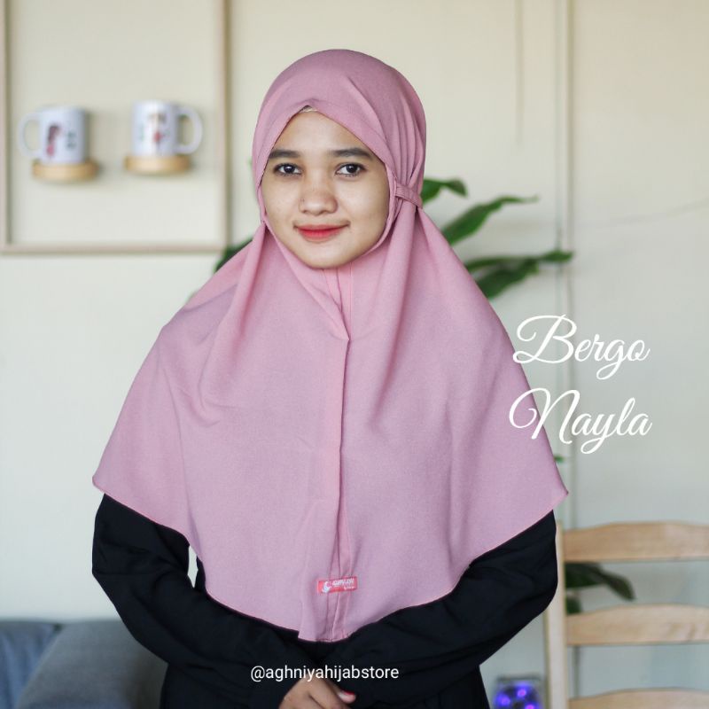 BERGO NAYLA/Khimar/hijab/Khimar instan/hijab instan/Bergo/Bergo Nayla