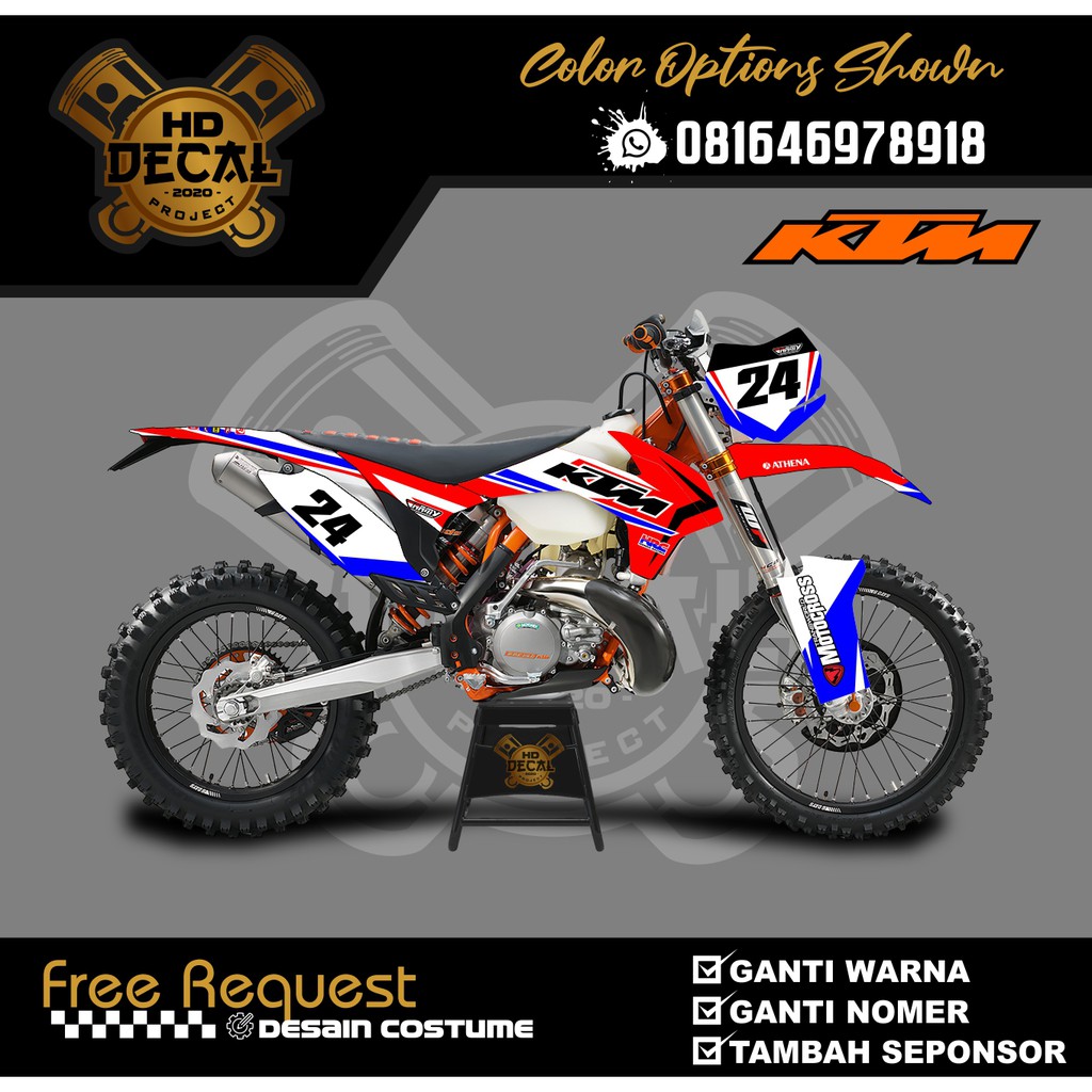 DECAL KTM 250 SIXDAY DECAL SIXDAY STRIPING KTM 250 STRIPING SIXDAY 08