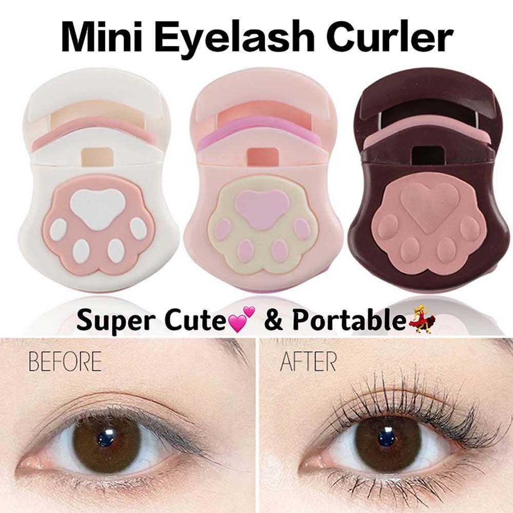 NEEDWAY Needway Penjepit Bulu Mata Mini ABS Lucu Aksesoris Kosmetik Tahan Lama Cat Claw Eyelash Clip