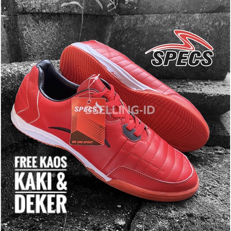 Sepatu Olahraga Futsal Specsss + Kaos kaki & deker