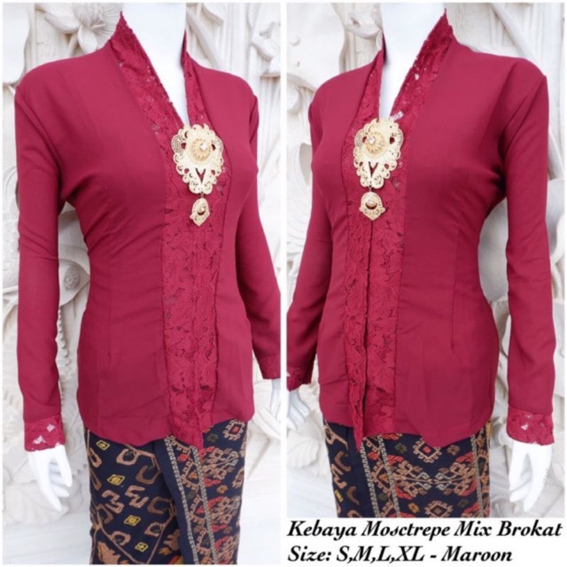 ATASAN KEBAYA Kartini Mostcrepe Mix Brokat