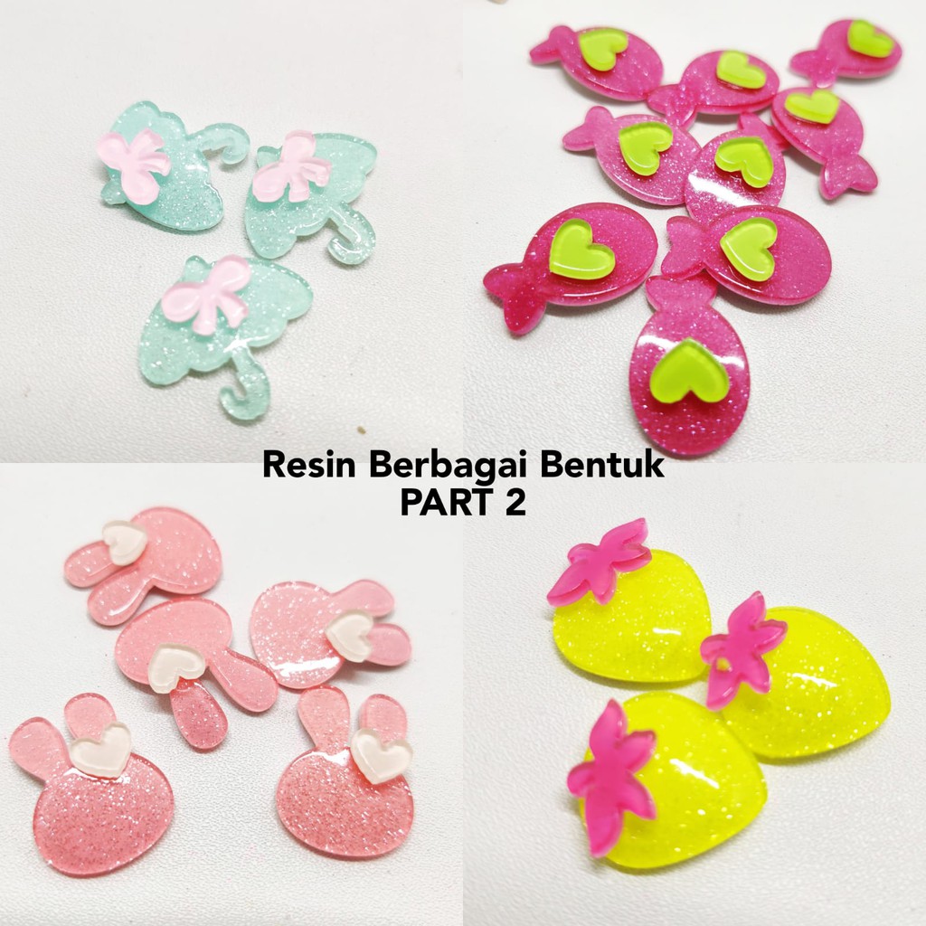 [20 pcs] [PART 2] Resin/Charms Ikan Kelinci DIY Craft Kerajinan Tangan