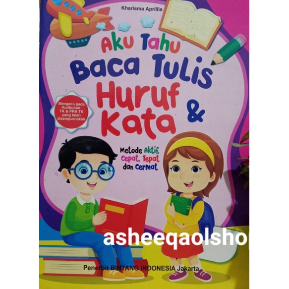 Buku Anak Baca Tulis dan Kata Metode Aktif paud-Tk