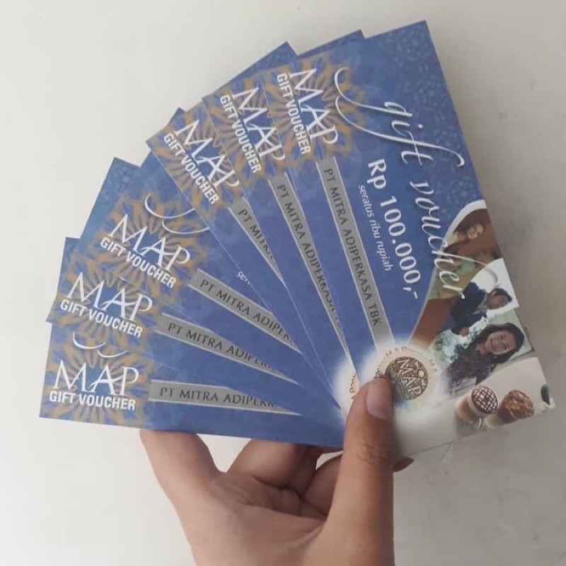 Jual Voucher MAP 100 ribu Gift Voucher MAP 100 ribu exp 2023 | Shopee