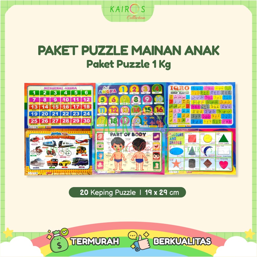 Paket Hemat Mainan Puzzle Anak 1 Kg