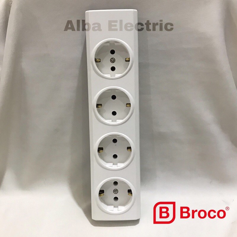 STOP KONTAK BROCO 4 LUBANG BROCO STOP KONTAK 4 LUBANG