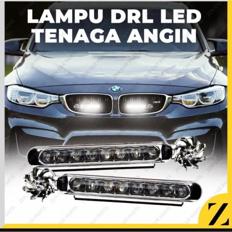 LAMPU LED KIPAS DRL TENAGA ANGIN 8 TITIK