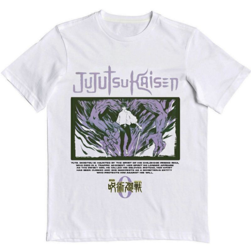 KAOS JUJUTSU KAISEN 0 - YUTA OKKOTSU | T-SHIRT BAJU ANIME MANGA JUJUTSU KAISEN  | KAOS ANIME JAPAN