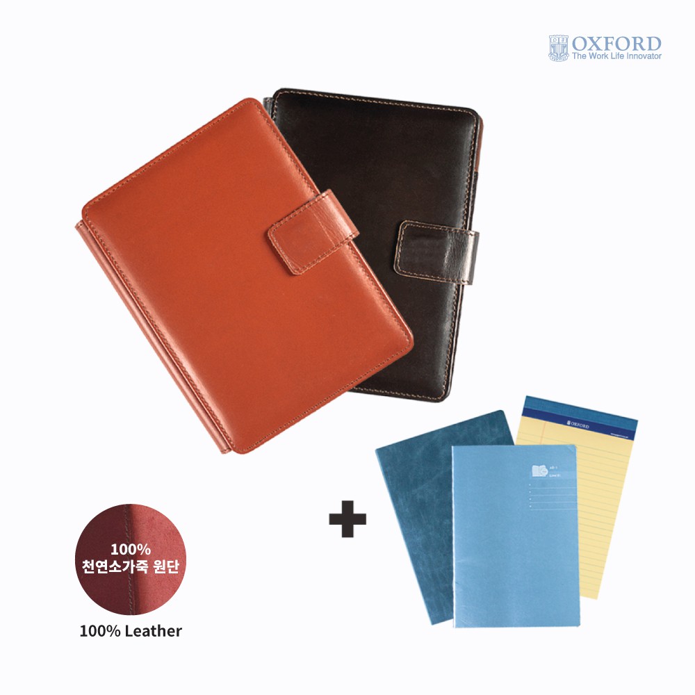 

Oxford Whole Skin Binder Magnet A5 Mini Sampul Binder Dompet Kartu Kulit
