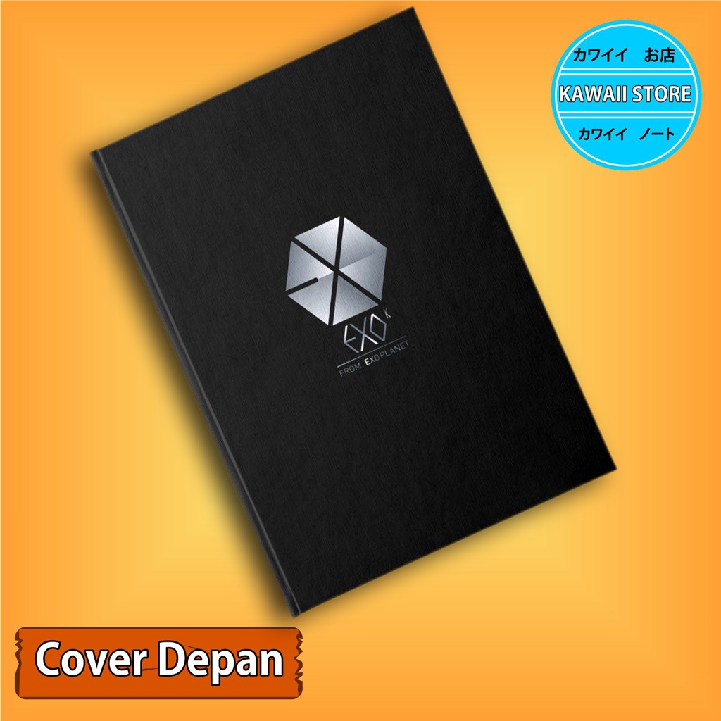 

Notebook / Pocket book Hard Cover Kpop Exo LOGO A uk A5 & A6 / Notes Book