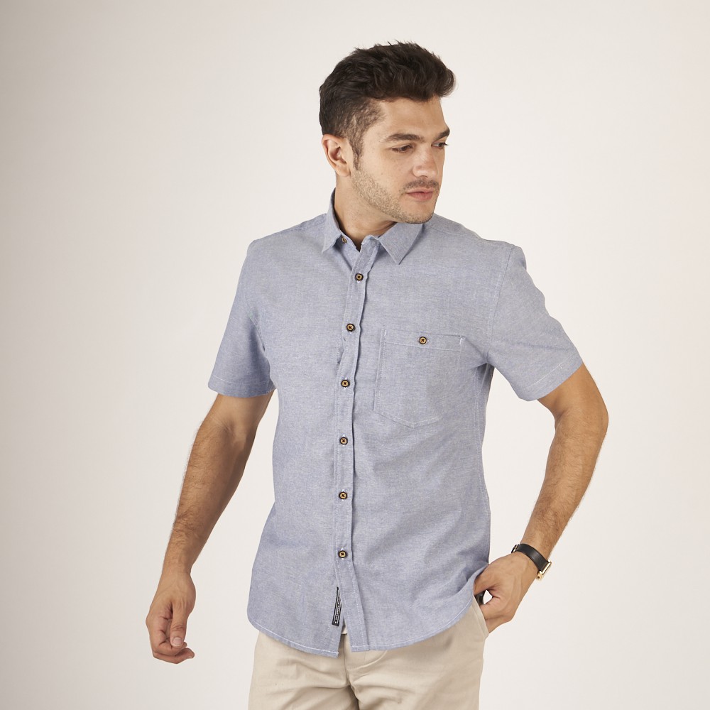 Kemeja pria lengan pendek abu abu oxford polos Shopee Kemeja pria lengan pendek abu abu oxford polos Shopee