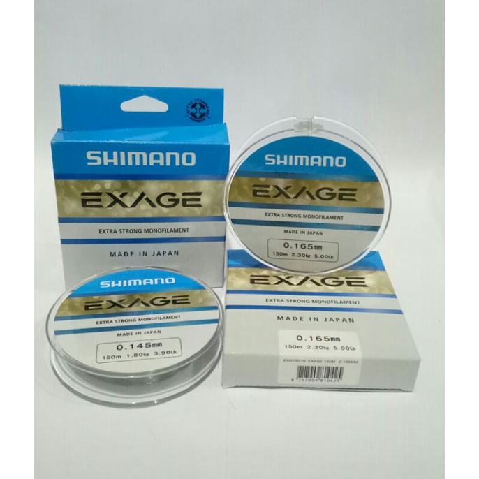 SENAR PANCING SHIMANO EXAGE 150M | 0.14mm - 0.50mm |