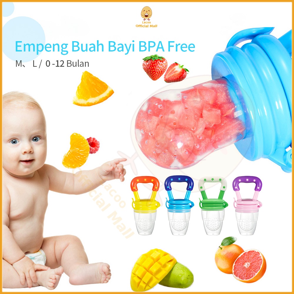 Lacoo Dot empeng Buah Bayi Silikon Fruit Feeder Pacifier BPA free Baby Fruit Food Feeder