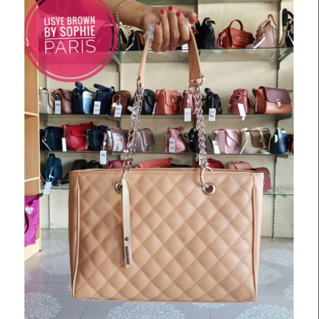 (PROMO COD BAYAE DITEMPAT)TAS LISYE BROWN SOPHIE MARTIN PARIS