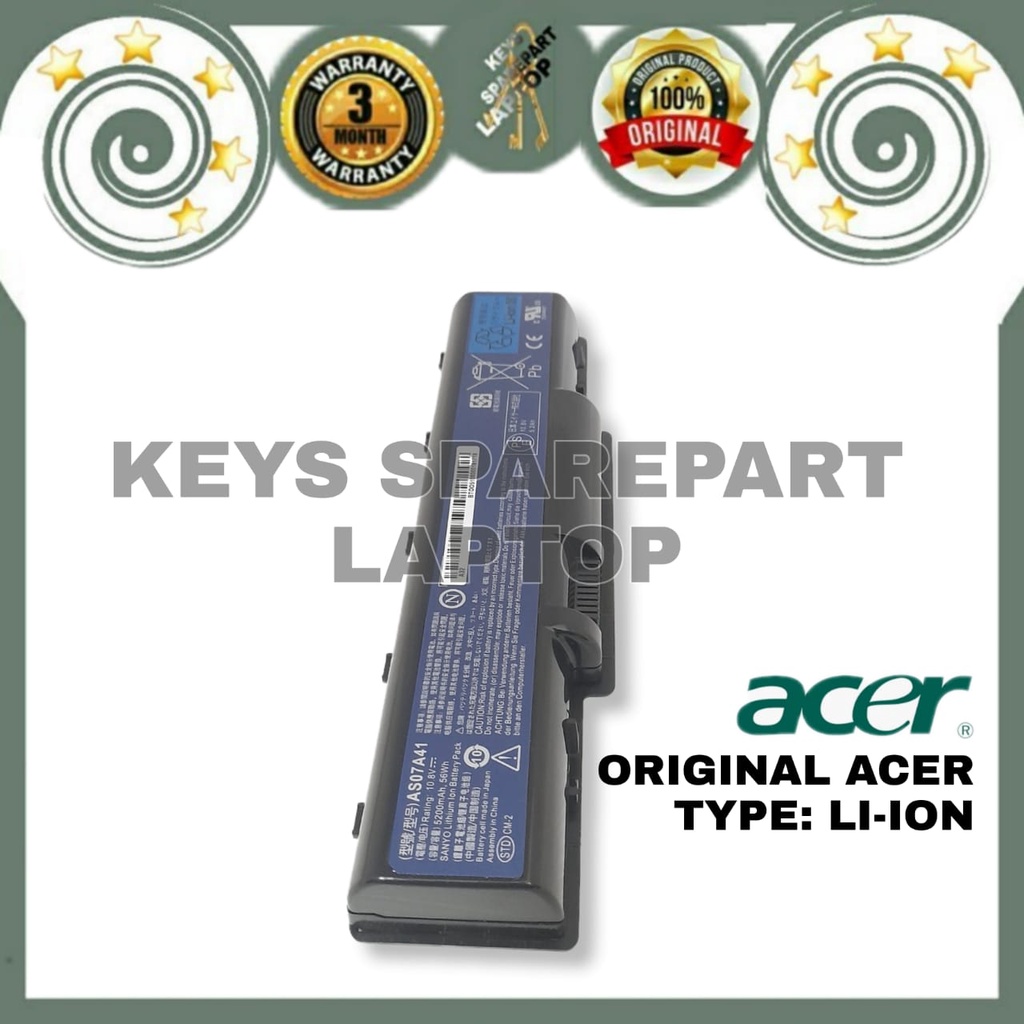 Original Baterai Battery Acer 4736 4740 4310 4520 4710 4720 4730 4920