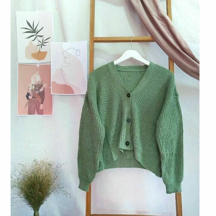 Kalani cardy // cardi balon // cardigan rajut balon